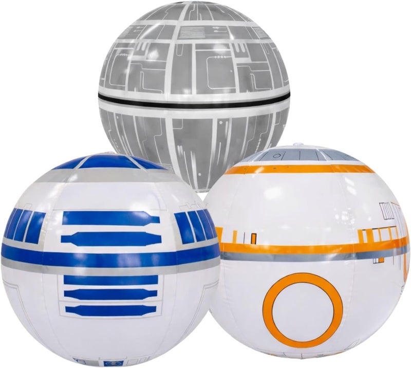 NINOSTAR Large Play Balls Set of 3 - Fun Indoor and Outdoor Gift, Size 13.5 Inches - Can Use for Play/Room Decor/Party Decor/Pool Inflatable - Size Large - Image 1